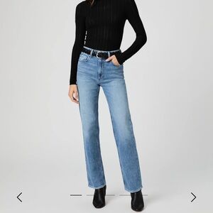 PAIGE Blue Straight Leg Jeans